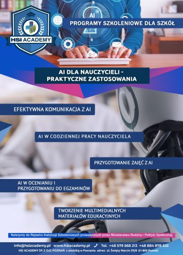 AI dla nauczycieli - praktyczne zastosowania