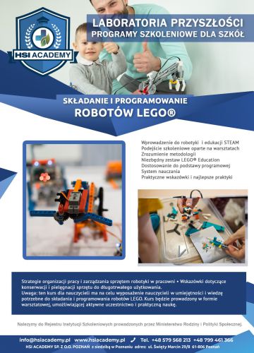 Składanie i programowanie robotów LEGO®  1 osoba